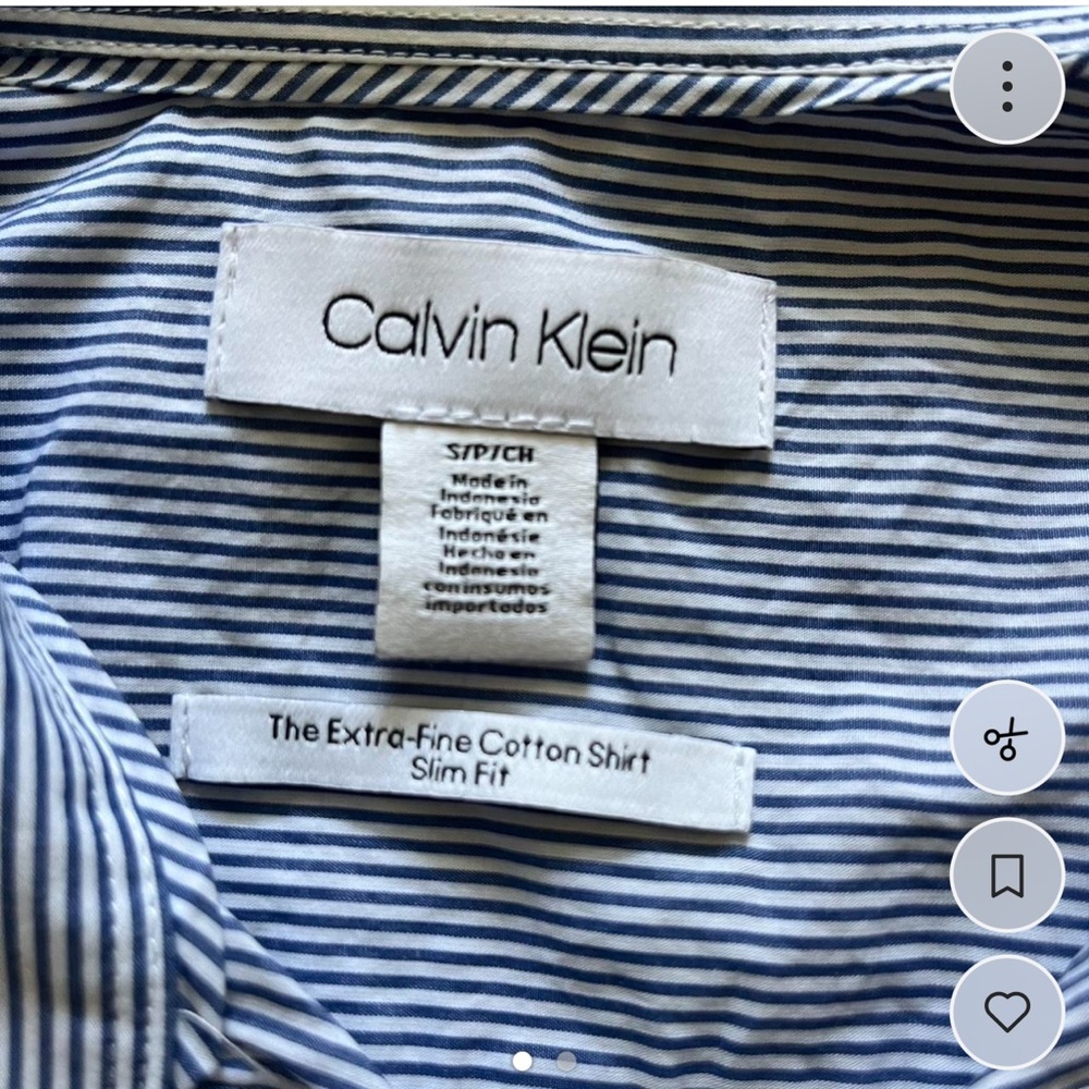 Calvin Klein Men's Striped Cotton Shirt